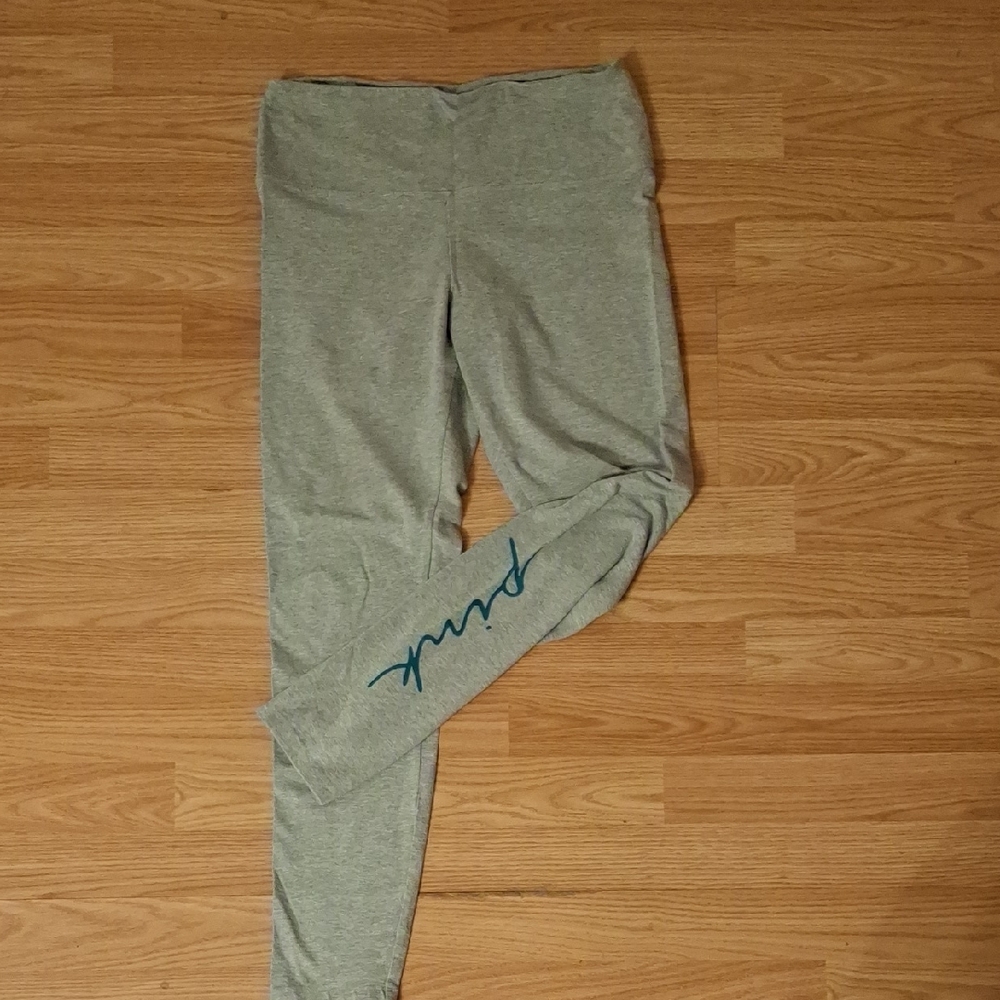 PINK Victoria's Secret Light Gray Kids Leggings